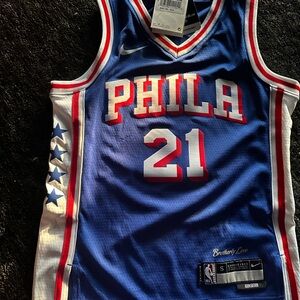NBA Blue and Red Philadelphia Jersey